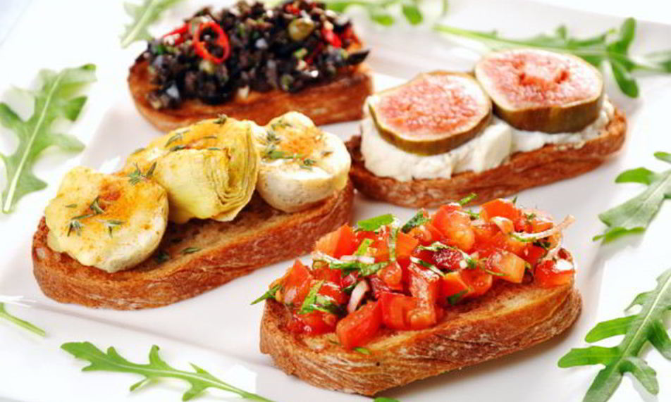 Рецепт брускетты ассорти