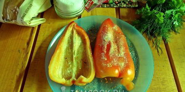 брускетта-гриль с запеченным перцем