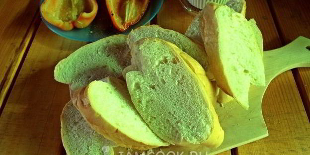 брускетта-гриль с запеченным перцем