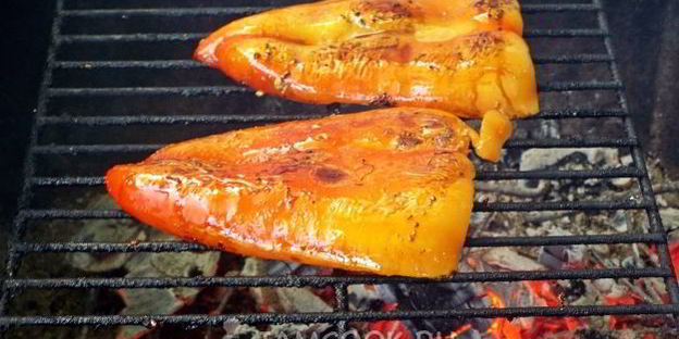 брускетта-гриль с запеченным перцем