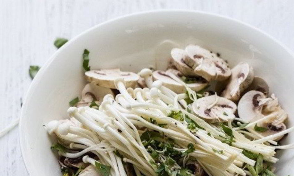 Рецепт брускетты с грибами и сыром бри