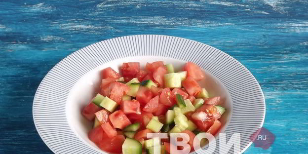 брускетта со свежими овощами