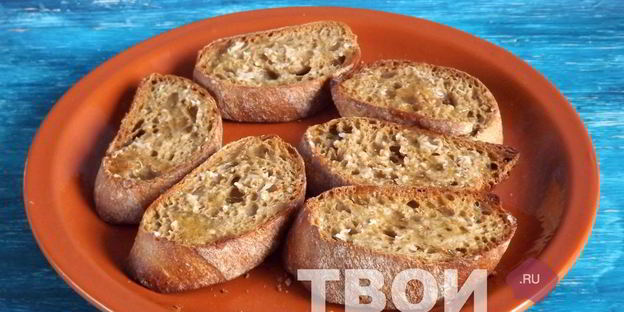 брускетта со свежими овощами