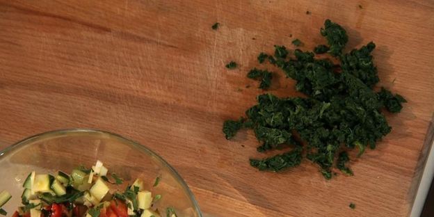 филе морского языка с брускеттой