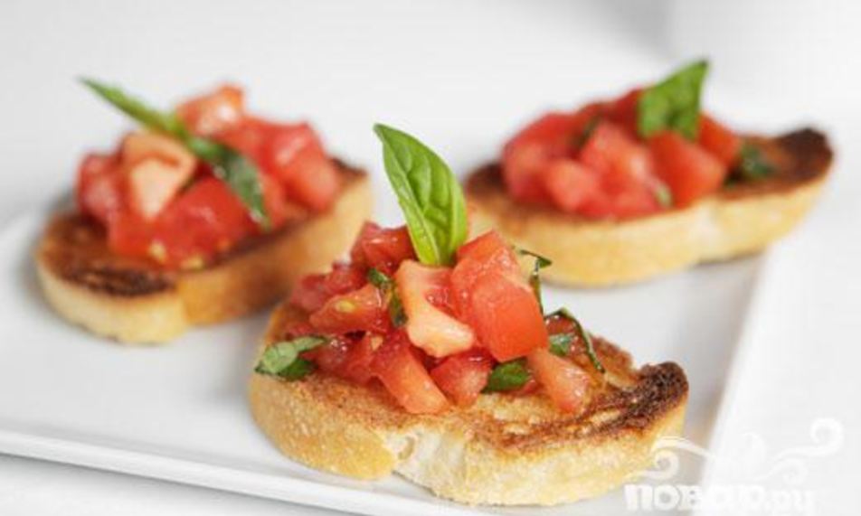 Рецепт итальянских брускетт