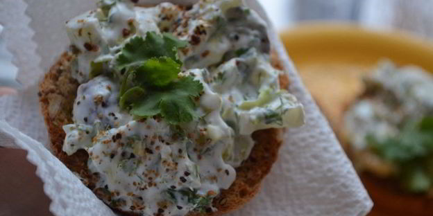 творожная брускетта