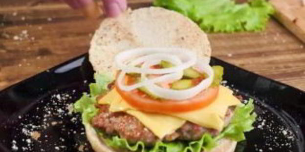 божественный домашний бургер