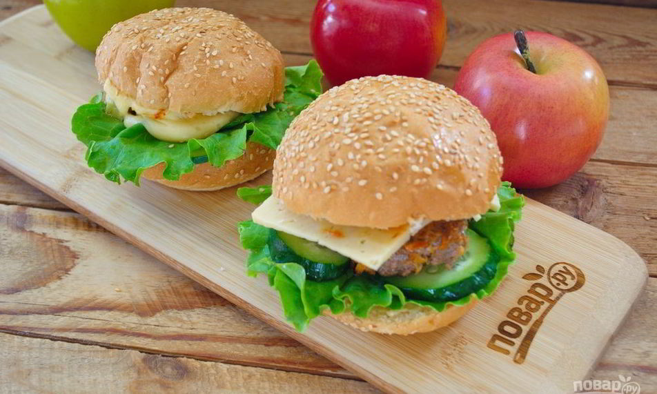 Рецепт бургера овощные прятки