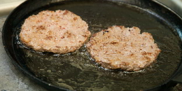 бургер с двумя котлетами