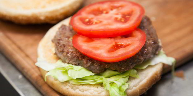 бургер с двумя котлетами