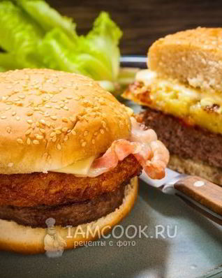 Бургер с картошкой