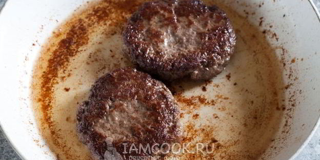 бургер с картошкой