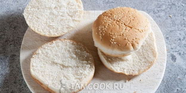 бургер с картошкой