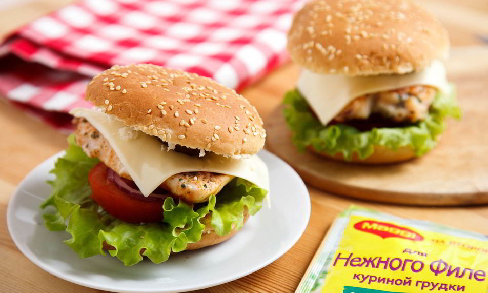 Рецепт бургера с куриной грудкой