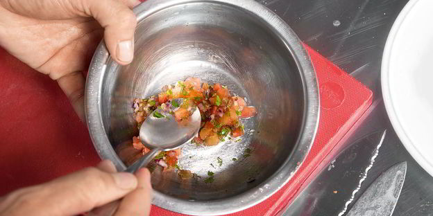 бургер с семгой