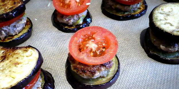 бургеры с баклажанами