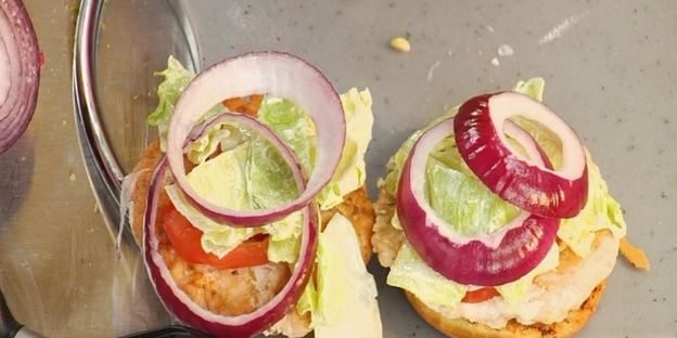 бургеры с семгой