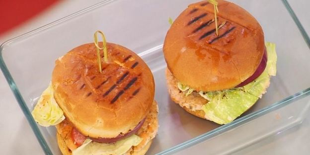 бургеры с семгой