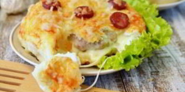 бургеры в стиле пиццы