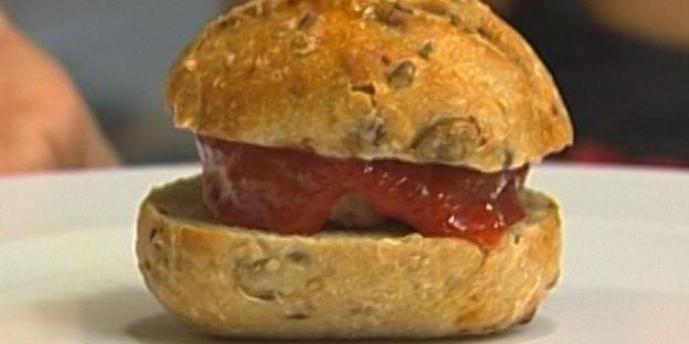 детские гамбургеры с домашним кетчупом