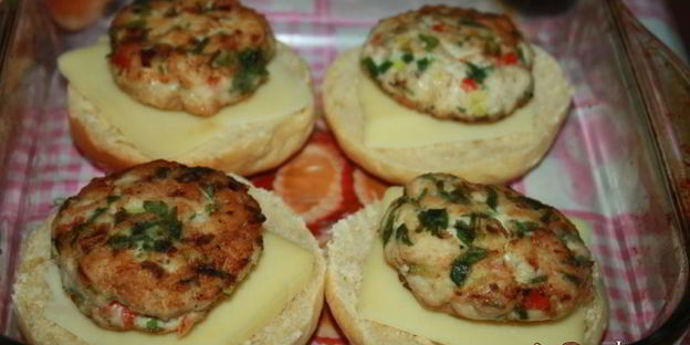 домашние чикенбургеры