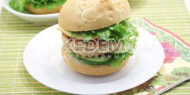 домашние гамбургеры с куриной котлетой