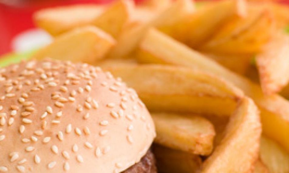 Рецепт гамбургера с картофелем фри