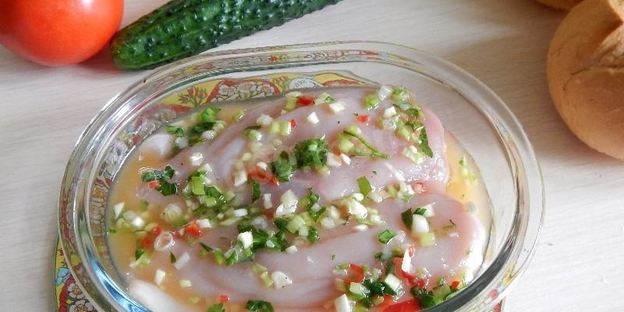 гамбургер с куриным филе