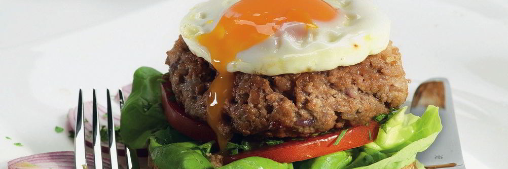 Гамбургер с соусом тартар