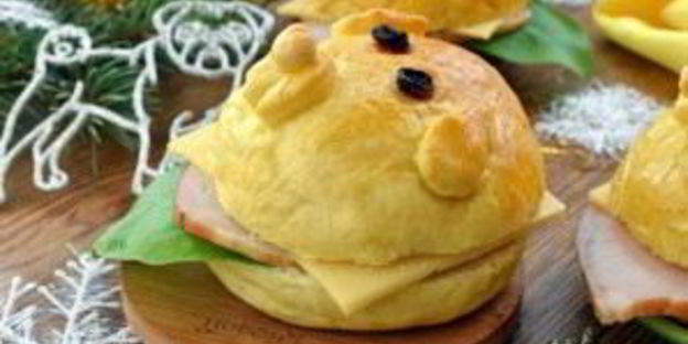 новогодний бургер