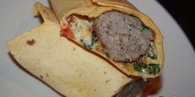 буритос с кукурузной лепешкой тортилас