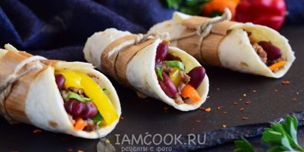 буррито с фаршем