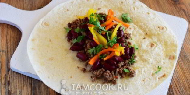 буррито с фаршем