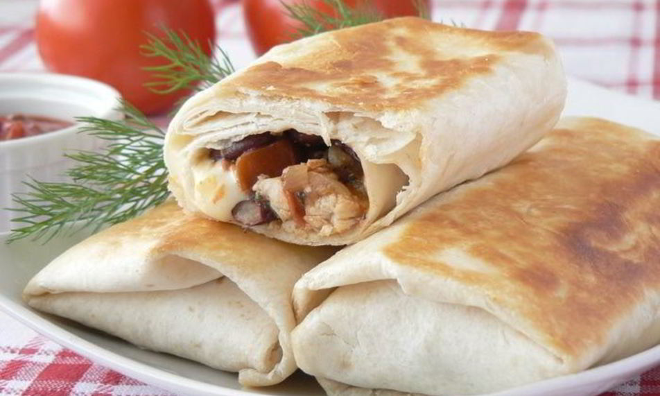 Рецепт буррито с курицей и фасолью