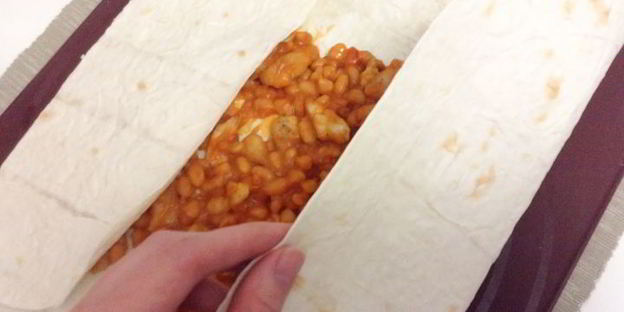 буррито со свининой и фасолью