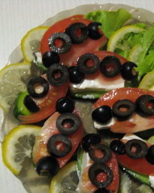 Бутерброд с брынзой