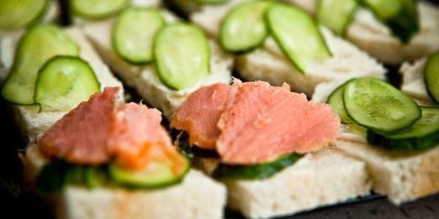 бутерброды с красной рыбой