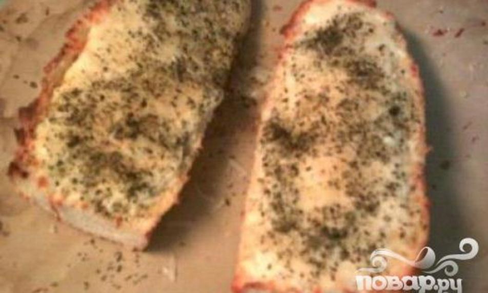 Рецепт чесночно-сырного бутерброд