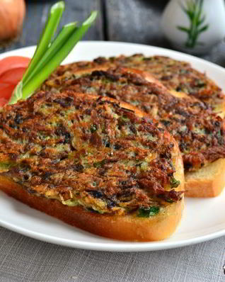 Горячие бутерброды с картофелем и грибами