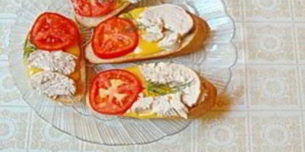 горячие бутерброды с курицей