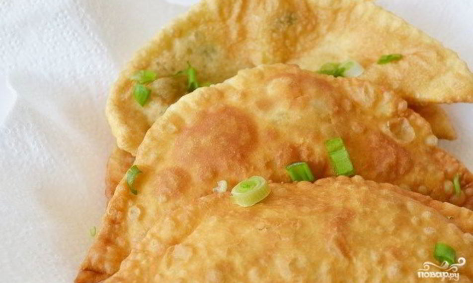 Рецепт чебуреков с брынзой и зеленью