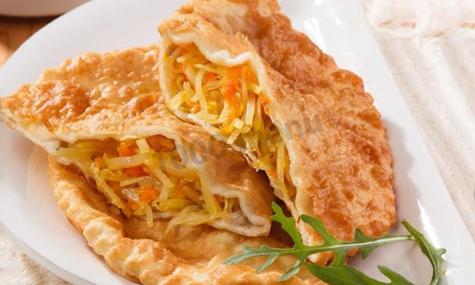 Рецепт чебуреков с капустой