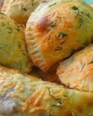 Чебуреки с мясным фаршем в духовке