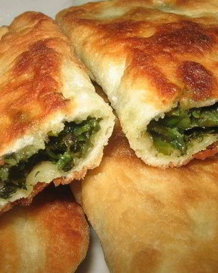 Чебуреки с зеленью