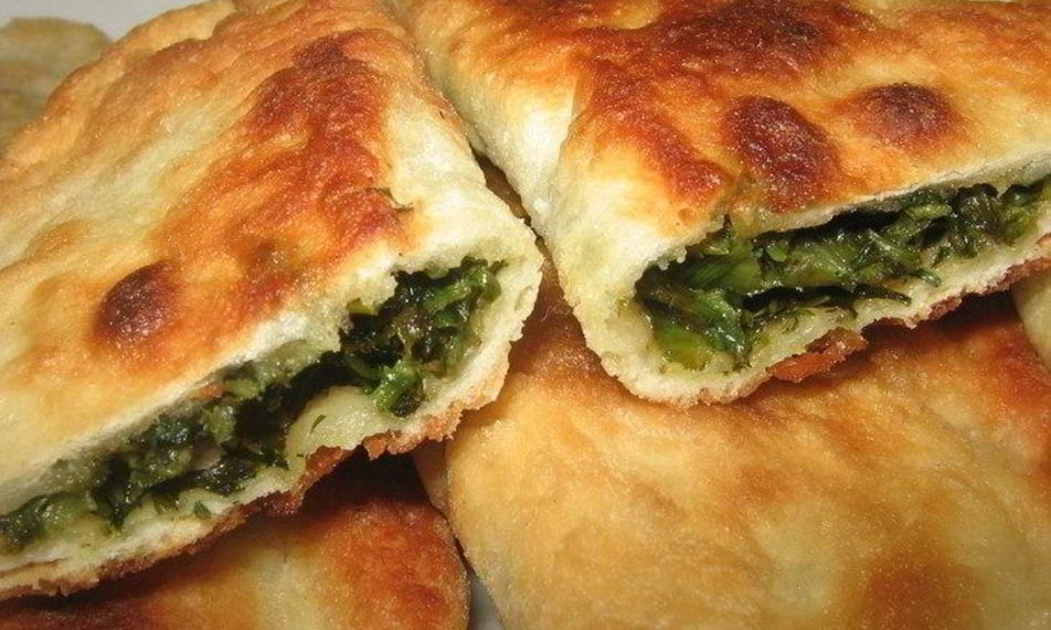 Рецепт чебуреков с зеленью