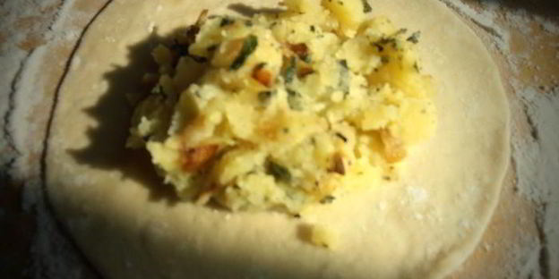 картофельные чебуреки для постящихся