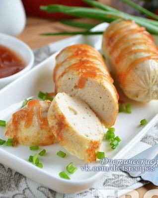 Домашние куриные сосиски