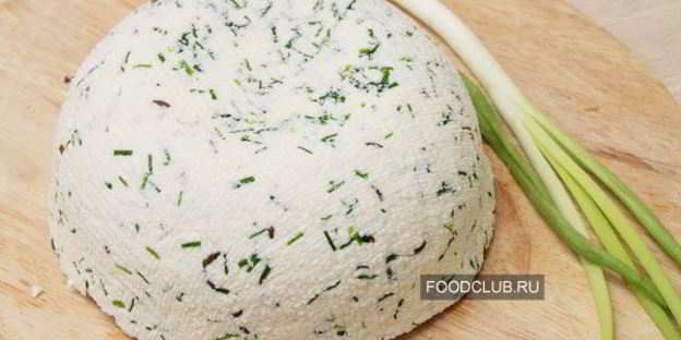 домашний сыр с луком и тмином