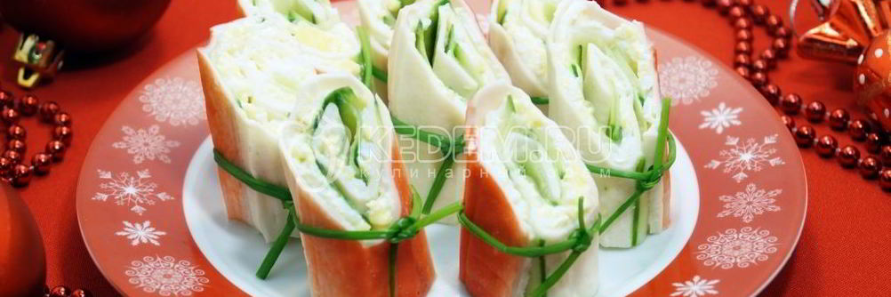 Фаршированные крабовые палочки