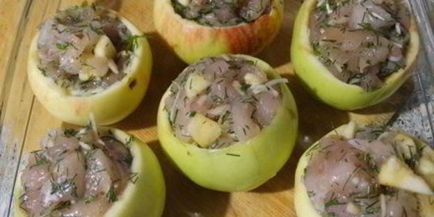 фаршированные яблоки